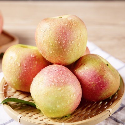 2025陕西早熟红富士苹果3/5/9斤水果新鲜当季脆甜冰糖心苹果整箱图2