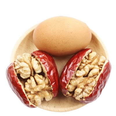 新疆红枣夹核桃夹心枣500g/袋 新疆和田无核骏枣核桃仁2片 2包图5