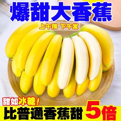 广西威尼斯高山甜香蕉青绿皮自然熟新鲜当季孕妇水果根摘广西产地图3