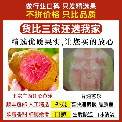 广西红心芭乐水果新鲜5斤番石榴甜巴当季整箱顺丰包珍珠无籽