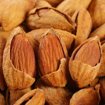 新疆巴旦木500g 纸皮手剥薄壳杏仁盐焗纯巴旦木 坚果 1袋