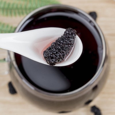 【代发】包邮批发果干 桑葚干袋装散装500g 泡水果茶熬粥黑桑葚干 1袋图2