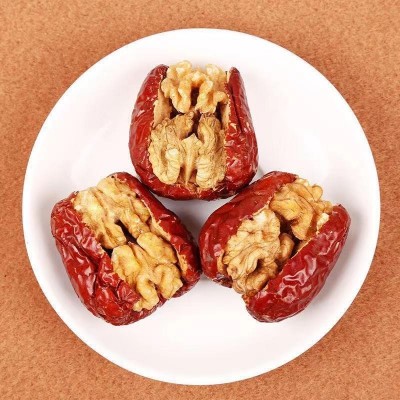 代发新疆特产红枣夹核桃 和田大枣夹核桃仁500g枣子零食枣夹核桃 2斤图5