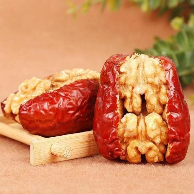 代发新疆特产红枣夹核桃 和田大枣夹核桃仁500g枣子零食枣夹核桃 2斤图3
