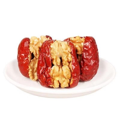 代发新疆特产红枣夹核桃 和田大枣夹核桃仁500g枣子零食枣夹核桃 2斤图4