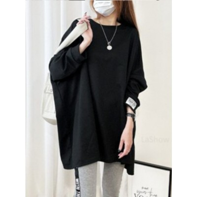 跨境多巴胺秋季新款大码女装卫衣宽松休闲长袖贴标女上衣宽设计感图4