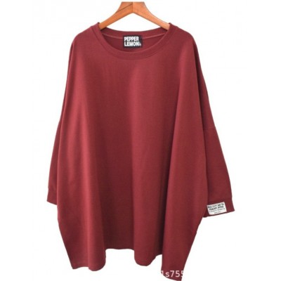 跨境多巴胺秋季新款大码女装卫衣宽松休闲长袖贴标女上衣宽设计感图5