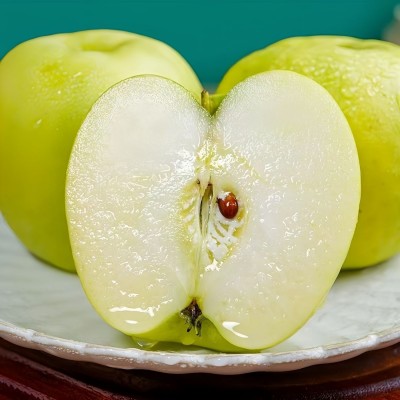 现摘陕西白水瑞雪苹果高端青苹果带玫瑰香当季新鲜脆甜孕妇水果图2