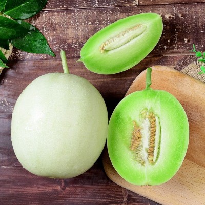 海南玉菇甜瓜水果冰淇淋奶香蜜瓜新鲜现摘应季哈密产地现货速发图3