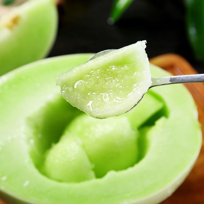 海南玉菇甜瓜水果冰淇淋奶香蜜瓜新鲜现摘应季哈密产地现货速发图2