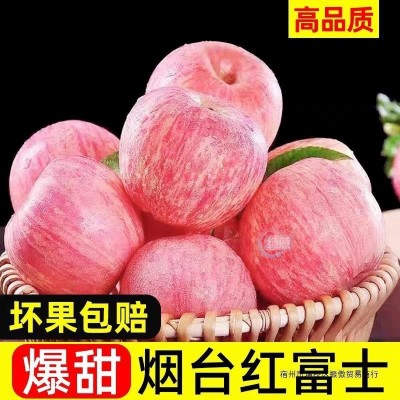 包邮10冰糖平萍果斤红富士苹果水果新鲜栖霞心丑当季烟台整箱山东