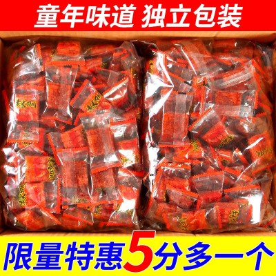 小马哥素大刀肉辣条小零食网红大礼包大刀素肉儿时经典麻辣图2