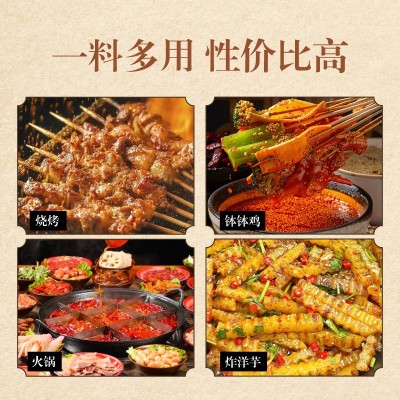 辣椒面中粗细粉微辣中辣特辣烤肉烧烤餐饮调料撒料干碟蘸料辣椒粉 1袋图4