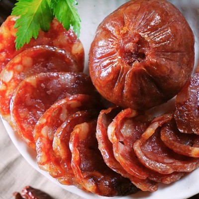 贵中缘牌香肚过年送礼年货节传统熟食下酒菜香肠腊肠图4