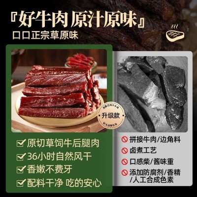 牛肉干手撕风干正宗四川特产减晚上解馋休闲年货零食即食品批发 1件图2