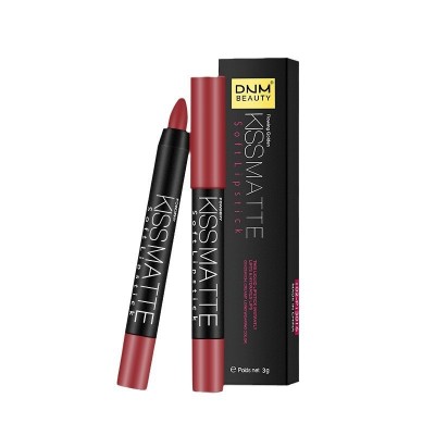 DNM雾面哑光唇膏19色笔显色滋润唇彩易上色唇釉旋转口红跨境批发图4