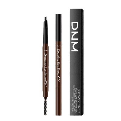 DNM彩盒7色双头两用眉笔自动旋转初学者笔芯防水防汗多色带眉刷图4