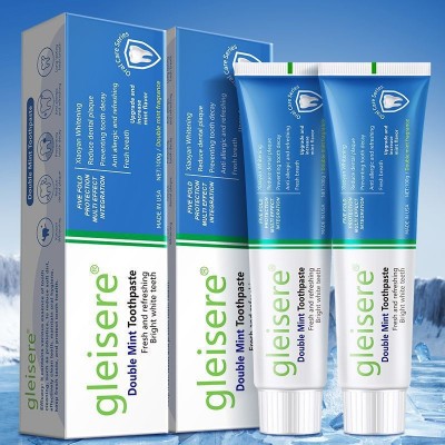 跨境牙膏正品护齿健龈多效口气清新白茶牙膏冰爽亮白健齿口腔异味图2