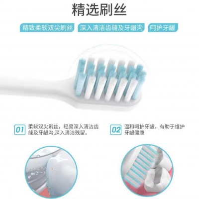 云感觉软毛牙刷倍柔护龈软毛成人牙缝刷护敏家庭装批发一件代发图2