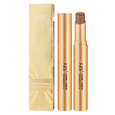 YZS光采美睛细腻渐变眼影闪粉懒人新手眼影棒高光持妆三色眼影棒图5