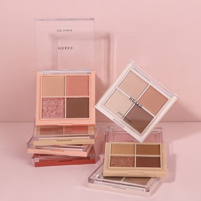 彩妆HDKD迷你四色眼影盘 大地色亮片闪粉学生ins平价眼影小盘6011图4