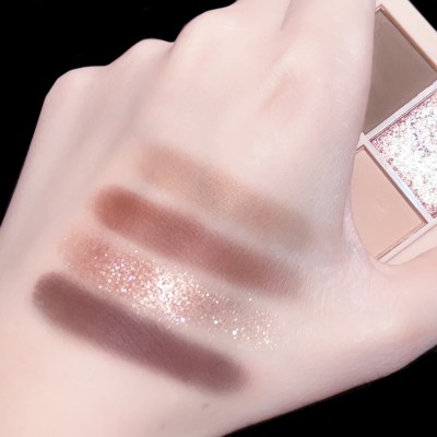 彩妆HDKD迷你四色眼影盘 大地色亮片闪粉学生ins平价眼影小盘6011图3