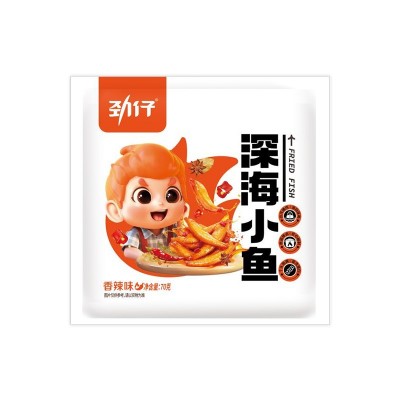 厂家直销劲仔小鱼仔袋装湖南香辣小鱼休闲零食批发小鱼干整箱发货图4