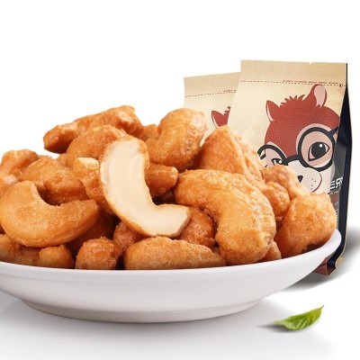 三只松鼠_炭烧腰果185g无壳免剥即食腰果仁休闲坚果干果零食包邮图5