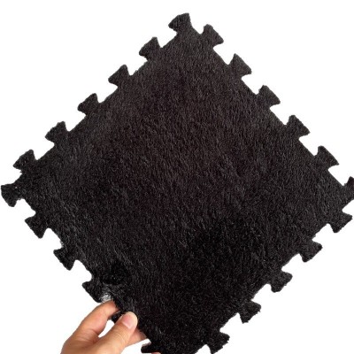 毛绒爬爬垫拼接儿童防摔榻榻米北极绒泡沫地垫卧室加厚全铺保暖图2