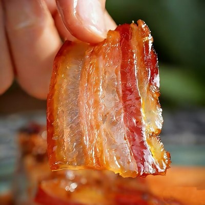重庆柏树枝烟熏腊肉五花腊肉精品三线肉图4