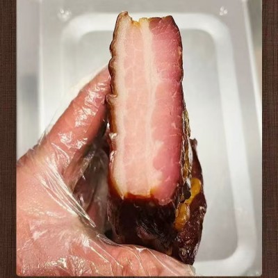 重庆正宗柏树枝烟熏腊肉五花肉图3