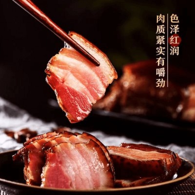 重庆正宗柏树枝烟熏腊肉五花肉图2