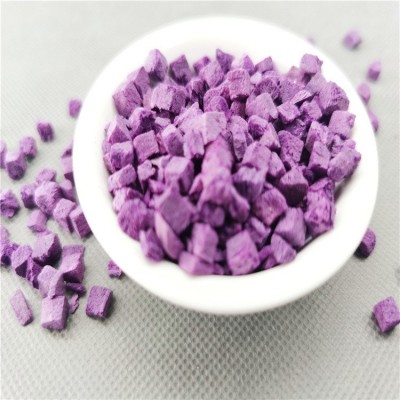 嘉禾食品冻干紫薯丁 蛋糕烘焙装饰水果丁 紫薯碎 粒紫薯丁 1斤图2