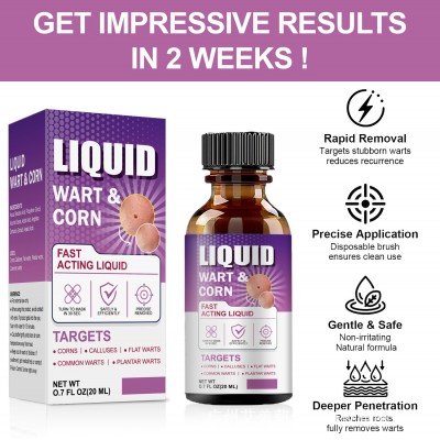 跨境专供LIQUID WARTCORN 祛疣液尖锐疣丝状疣鸡眼克疣液现货定制图4