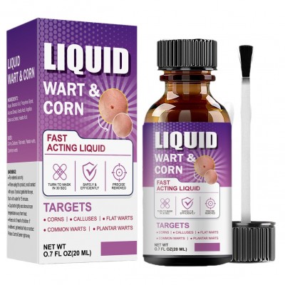 跨境专供LIQUID WARTCORN 祛疣液尖锐疣丝状疣鸡眼克疣液现货定制