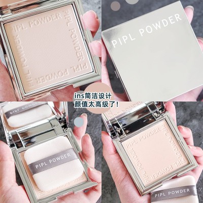 PIPL小银块盒定妆粉饼补妆定妆遮瑕干湿两用不易卡粉不易厂家代发图4