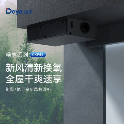 德业新风除湿一体机DY-CXP45 地下室别墅单向流净化抽湿机485集控图5