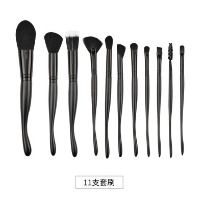 跨境热销11支海马系列软毛化妆刷套装多种组合散粉刷点彩腮红刷遮