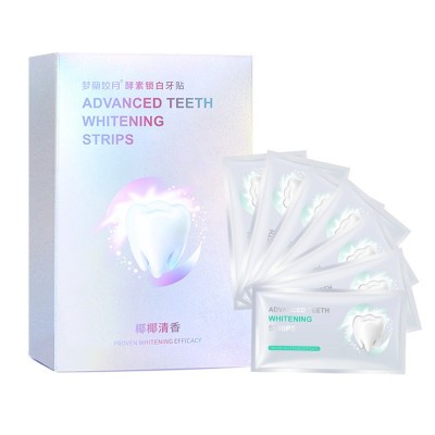 椰椰香味美白酵素牙贴炫白牙齿去黄洁白贴片口腔护理厂家批发去渍