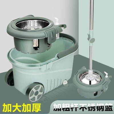 跑车款加大加厚旋转拖把桶家用懒人干湿两用分离双驱动免手洗 1件