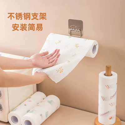 厨房一次性懒人抹布加厚可水洗印花干湿两用清洁洗碗不掉毛百洁布