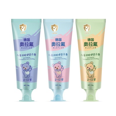 德国奥拉氟儿童牙膏益生菌水果味香含氟防蛀健齿低氟预防宝宝龋齿