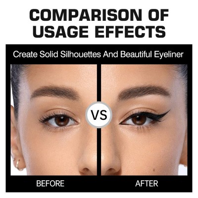 跨境专供眼线膏防水防油不晕染正品Gel Eyeliner欧美12色眼线英文