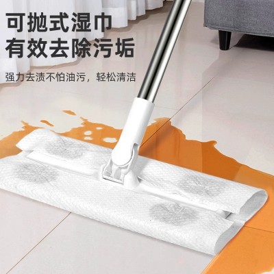 静电除尘纸拖把一次性拖布擦地专用湿纸巾吸尘清洁地板免清洗湿巾