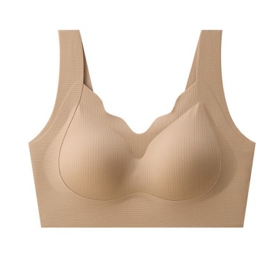 无痕内衣女小胸聚拢收副乳提拉防下垂软支撑文胸美背舒适透气薄款