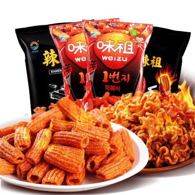 韩国进口炒年糕条九日味祖辣祖甜辣味办公室休闲年糕零食小吃速食