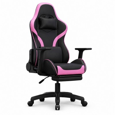 批发外贸家用网吧电竞椅高档皮革升降扶手带搁脚可躺gaming chair