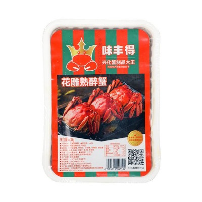 全母花雕蟹熟醉蟹即食海鲜熟食批发花雕醉蟹兴化大闸螃蟹河蟹