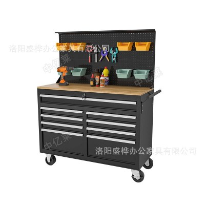 重型工具柜欧美新款车间汽修维修多功能手推车移动工作台工具箱